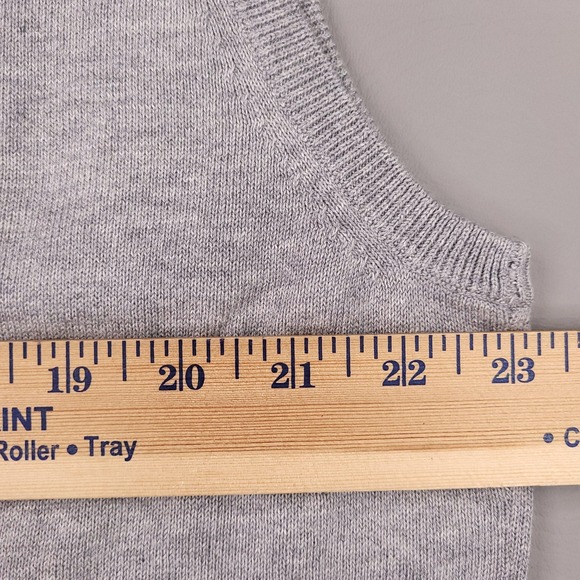 Jos. A. Bank Sweater Vest Mens XL Gray Argyle Leadbetter Golf 100% Pima Cotton - Picture 8 of 10